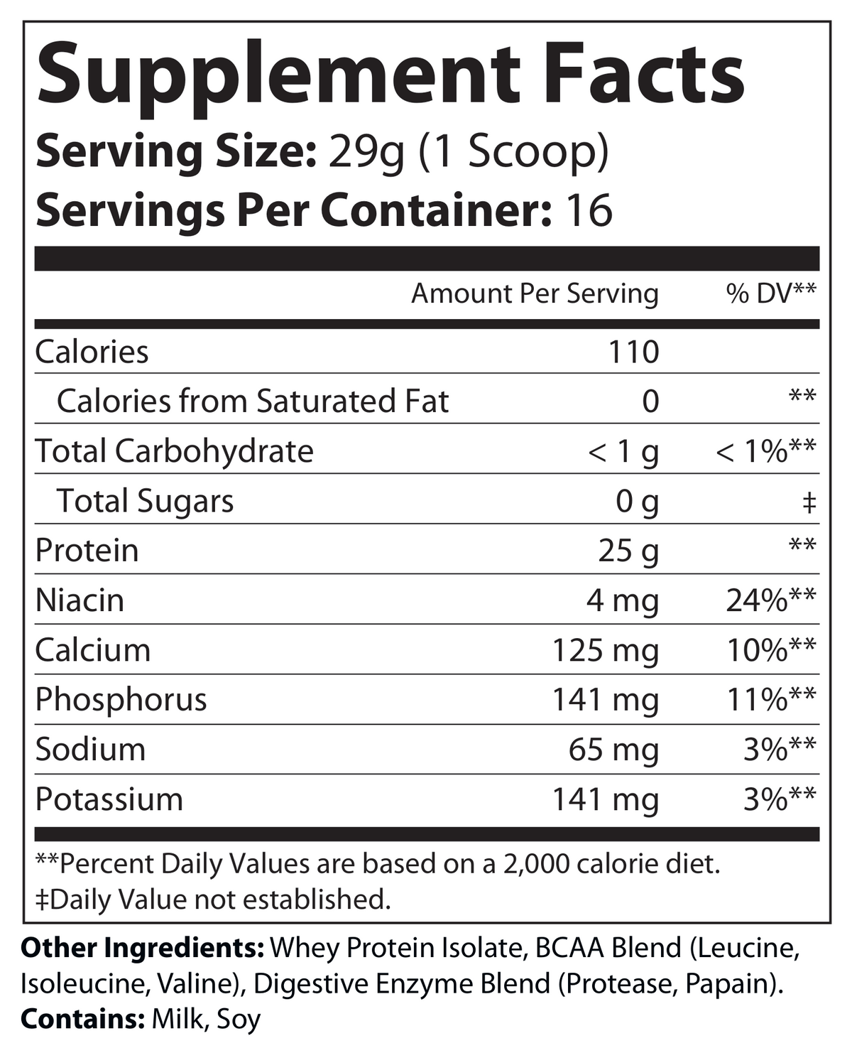 Whey Armor Isolate Protein Powder – 100% Whey Isolate, Unflavored (1 lb / 16 Servings)
