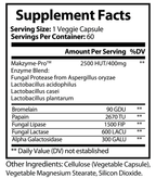 Digestive Enzyme Support – Advanced Multi-Enzyme Formula (60 Capsules)