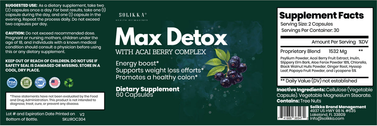 Max Detox W/Acai Berry