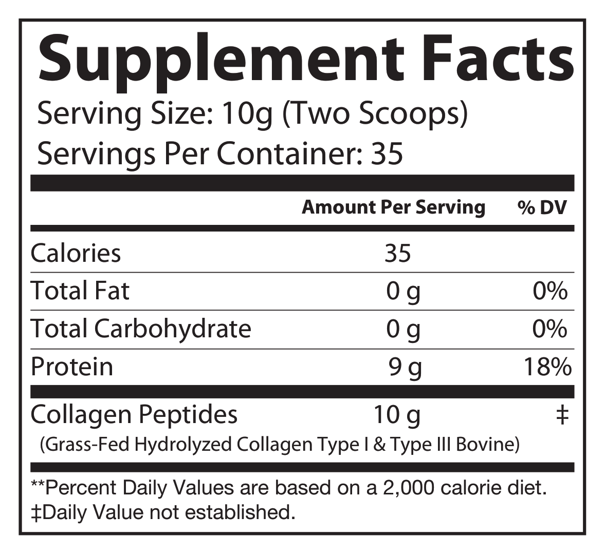 Collagen Peptides – Hydrolyzed Type 1 & 3 Collagen Powder (350g / 12.35 oz)