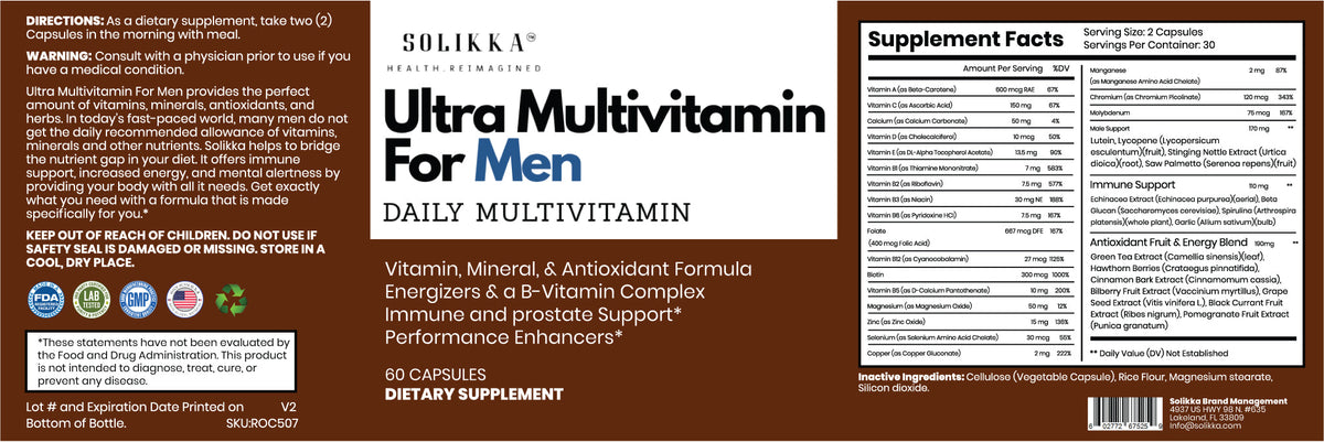 Ultra Multivitamin For Men