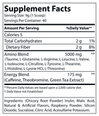 Energized Aminos Raspberry Tea