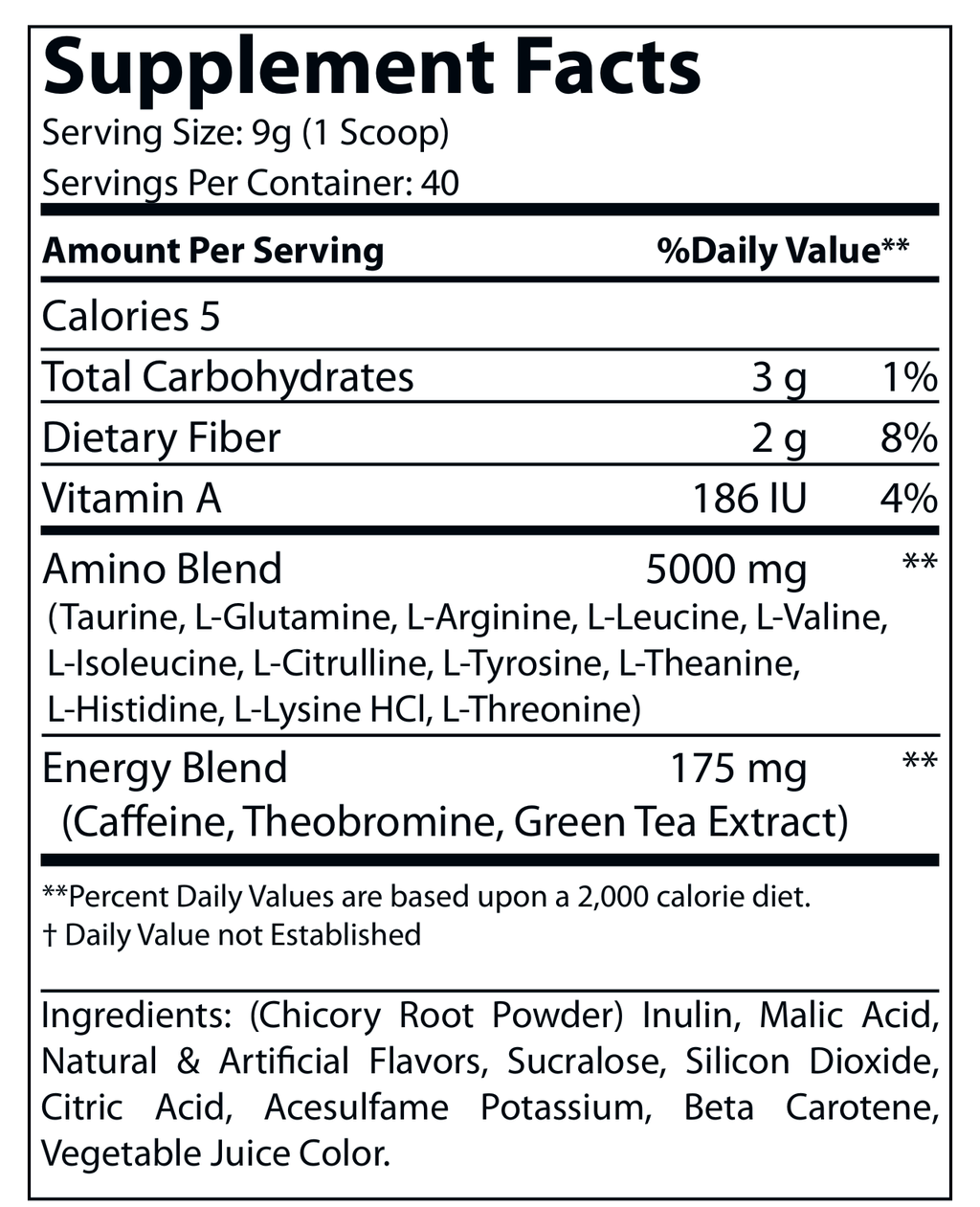 Energized Aminos Peach Mango 360g – 40 serv