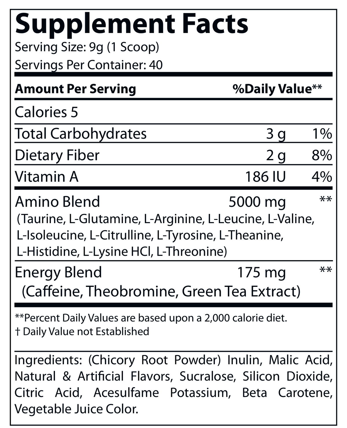 Energized Aminos Peach Mango 360g – 40 serv