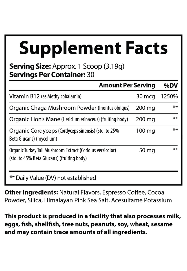Nature's Espresso Coffee w/Organic Mushroom Complex