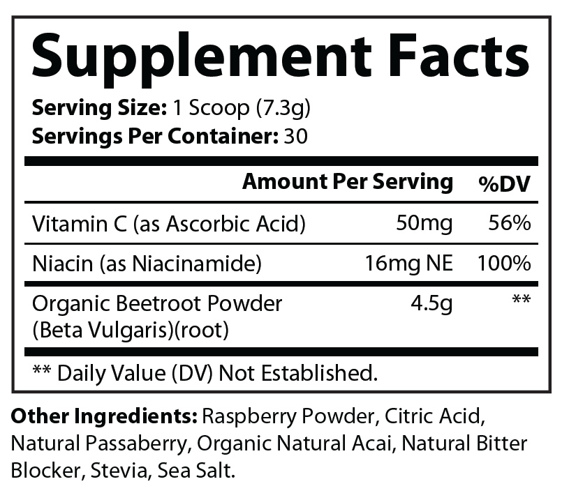 Nitric Oxide Boost w/Organic BeetRoot Powder
