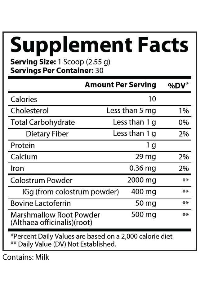 Primal Colustrum Powder 76.5 Grams