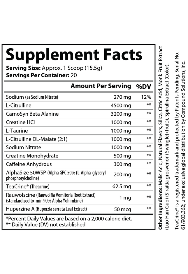 Electroshock - The Definitive Pre-Workout Blue Razz Flavor