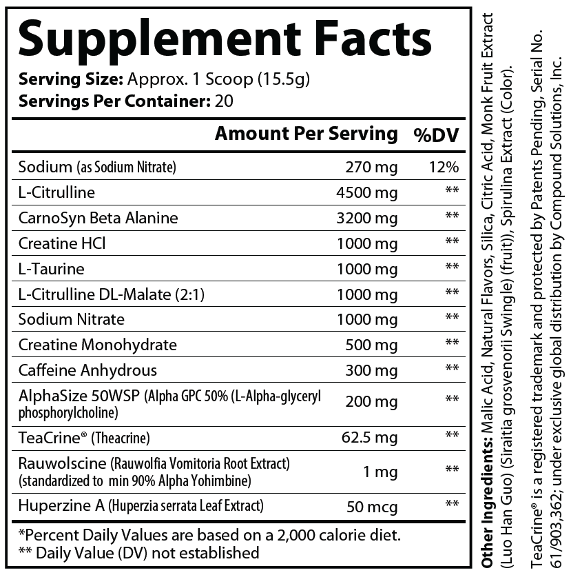 Electroshock - The Definitive Pre-Workout Blue Razz Flavor