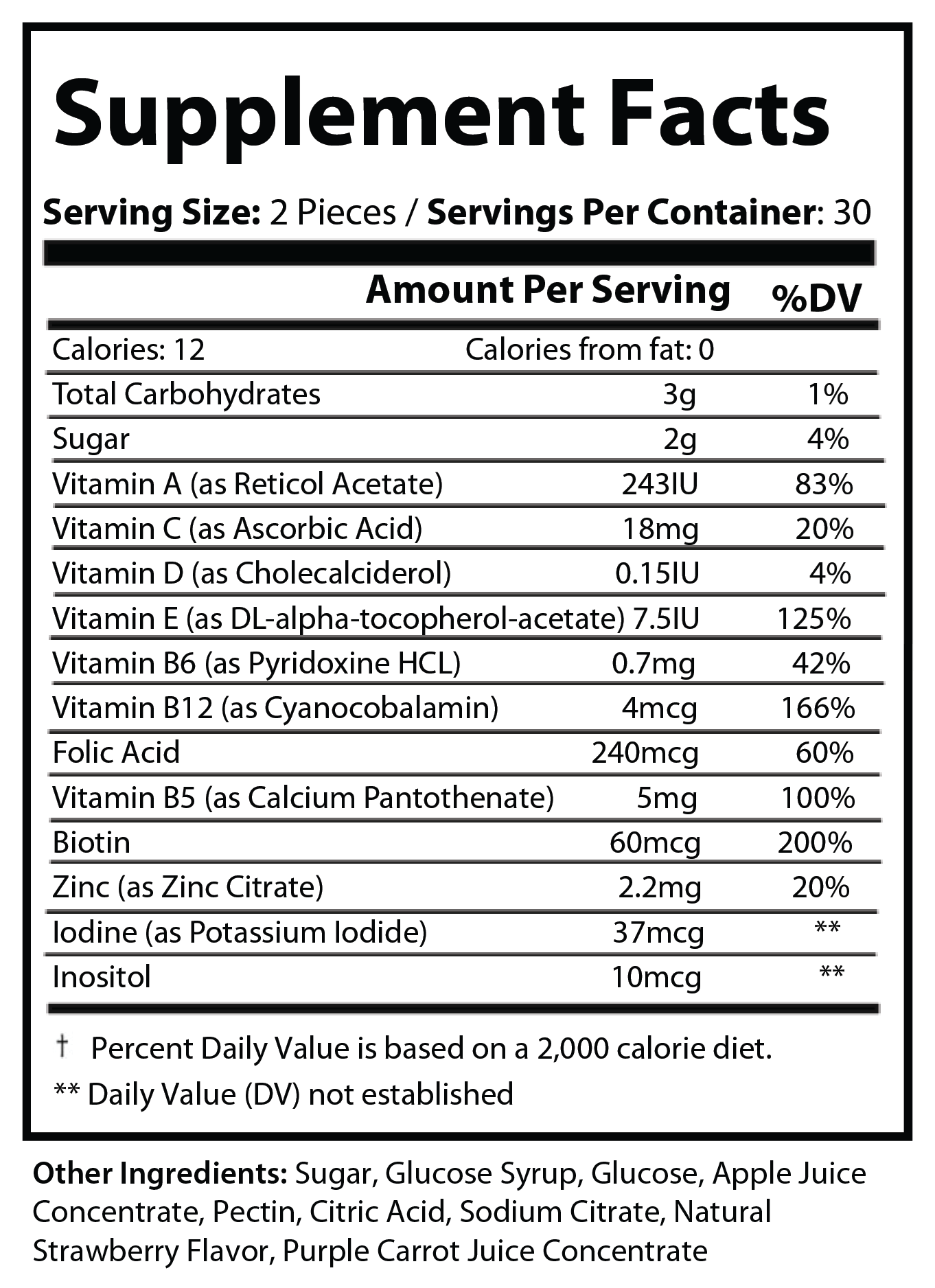 Multivitamin Gummies (Adults)