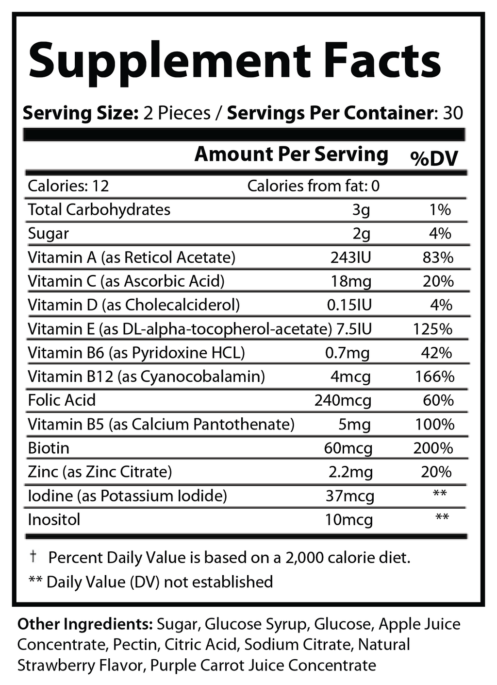 Multivitamin Gummies (Adults)