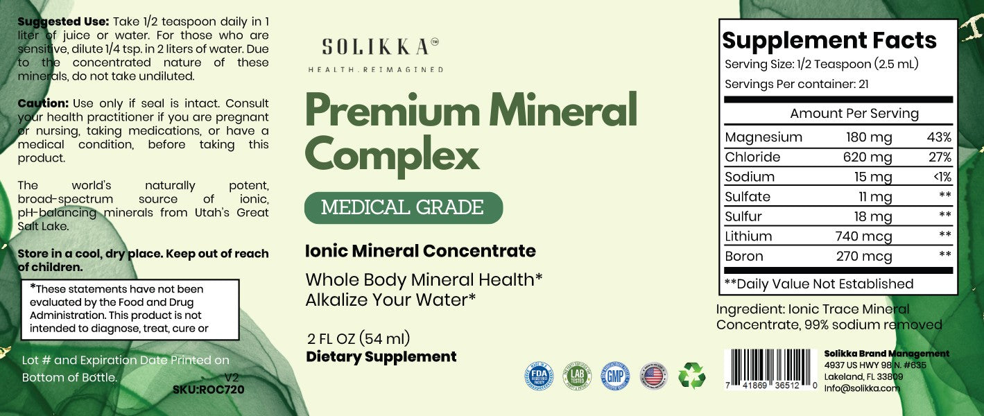 Premium Mineral Complex Medical Grade