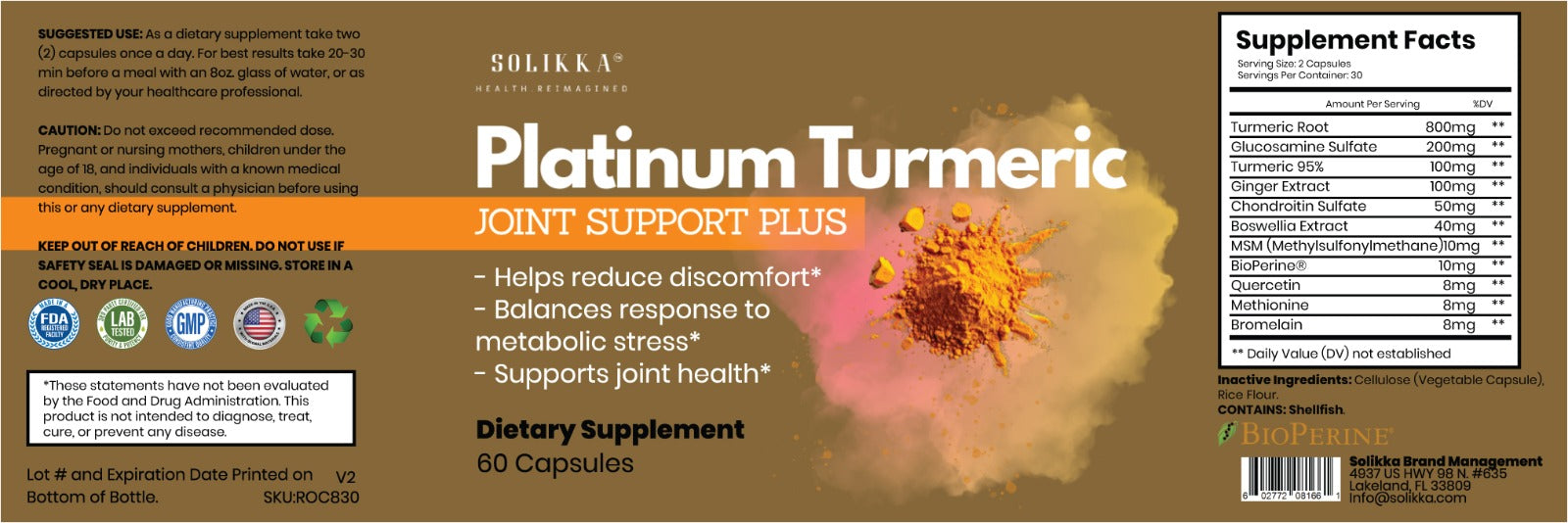 Platinum Turmeric Joint Support Plus