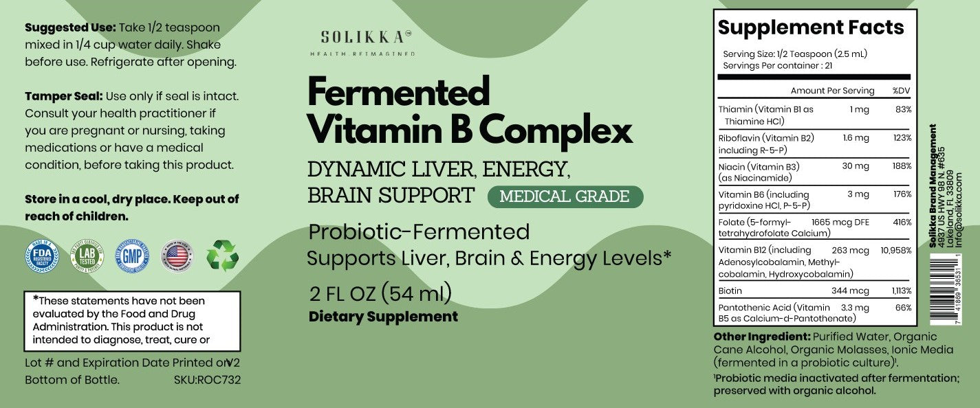 Fermented Vitamin B Complex 2 fl oz
