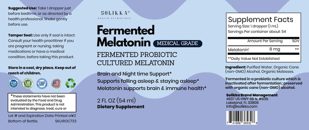 Fermented Melatonin 2 Fl. Oz. Medical Grade