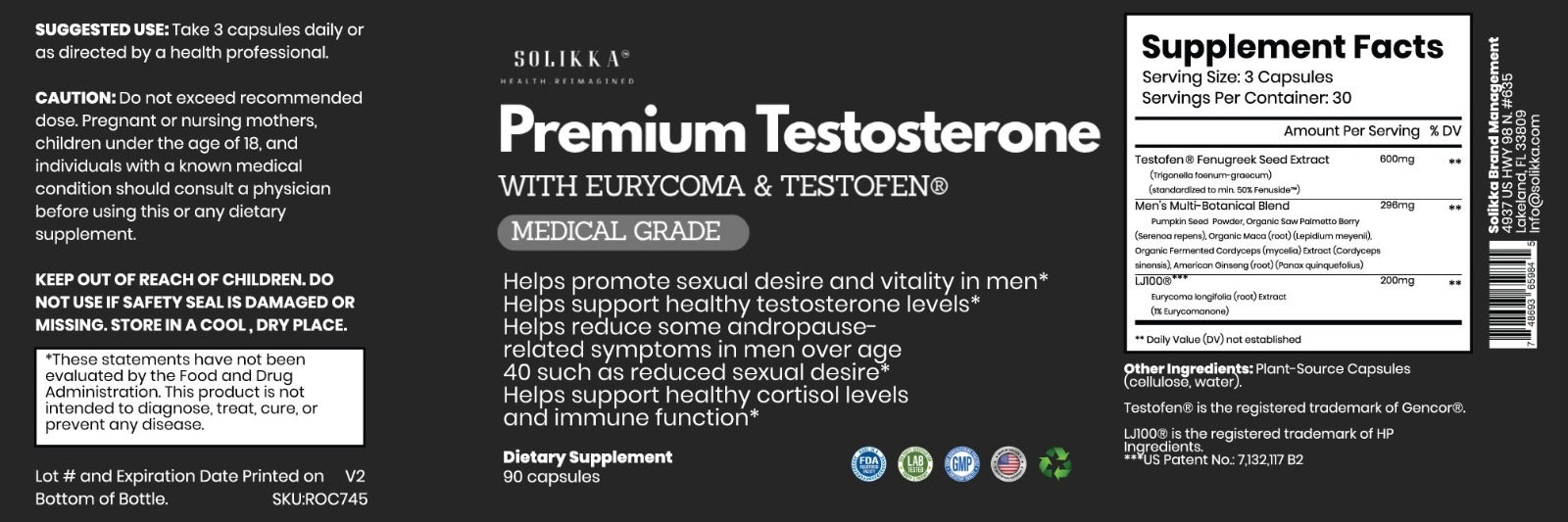 Premium Testosterone w/ Testofene