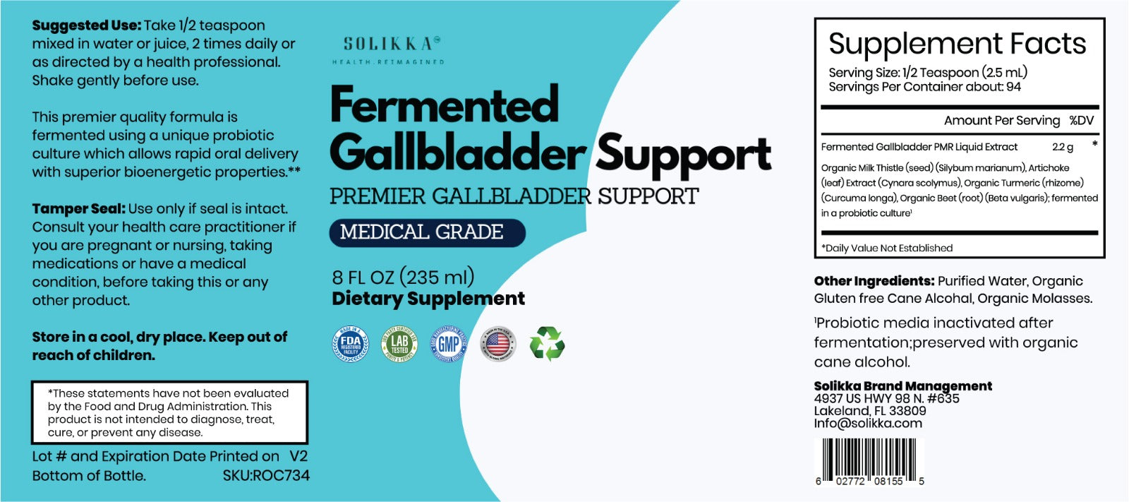 Fermented Gall Bladder Support