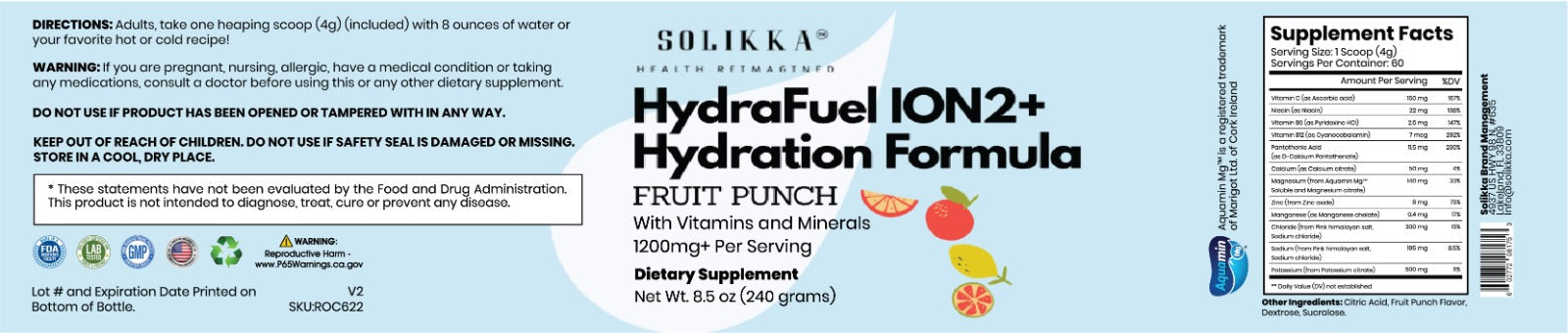 HydraFuel Ion2+Hydration Fruit Punch