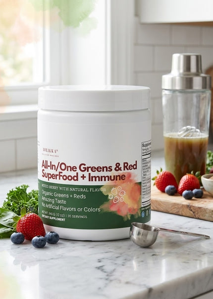 All-In/One Greens & Red SuperFood + Immune 270g Mixed Berry w/Natural Flavor