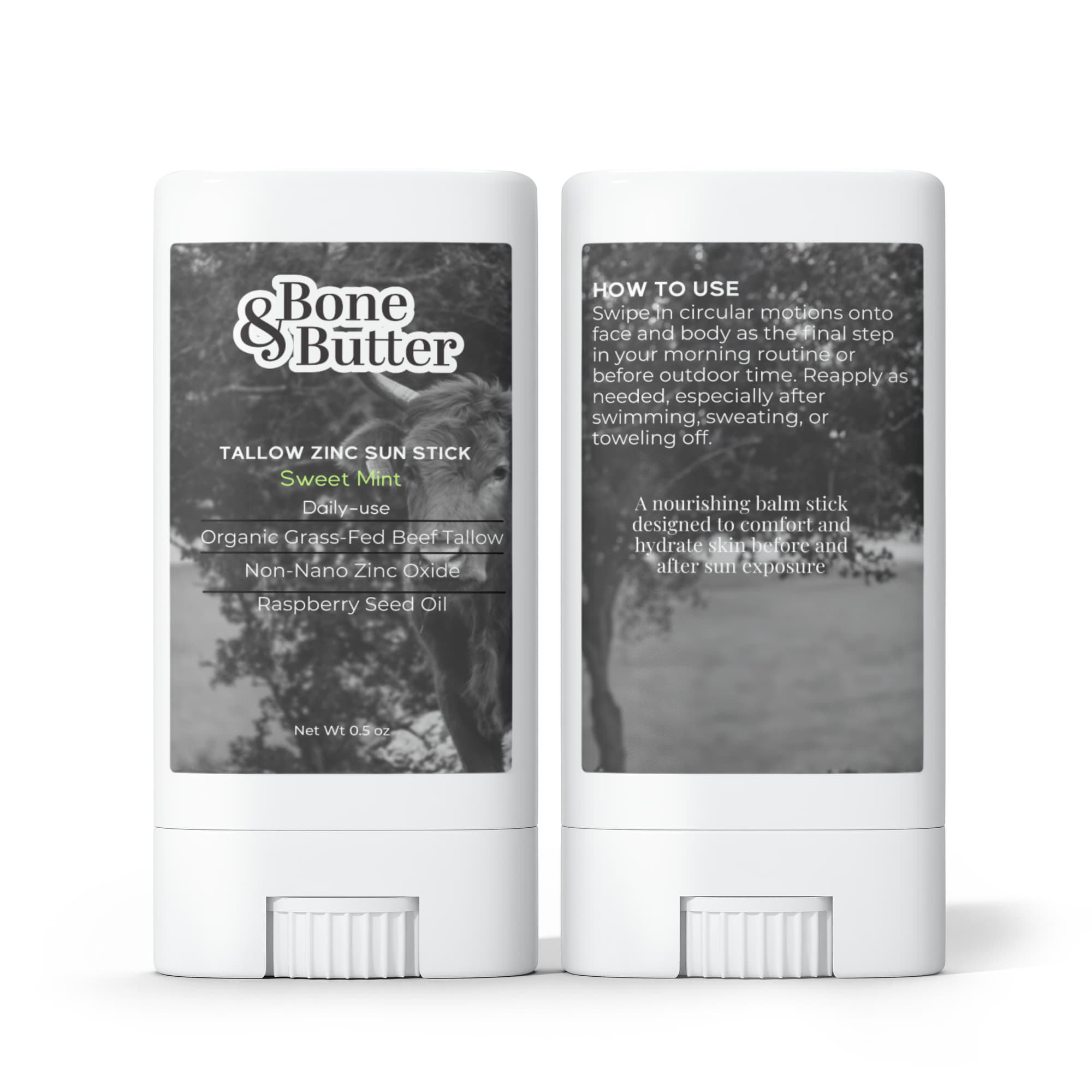 2 Pack Tallow Zinc Sun Stick