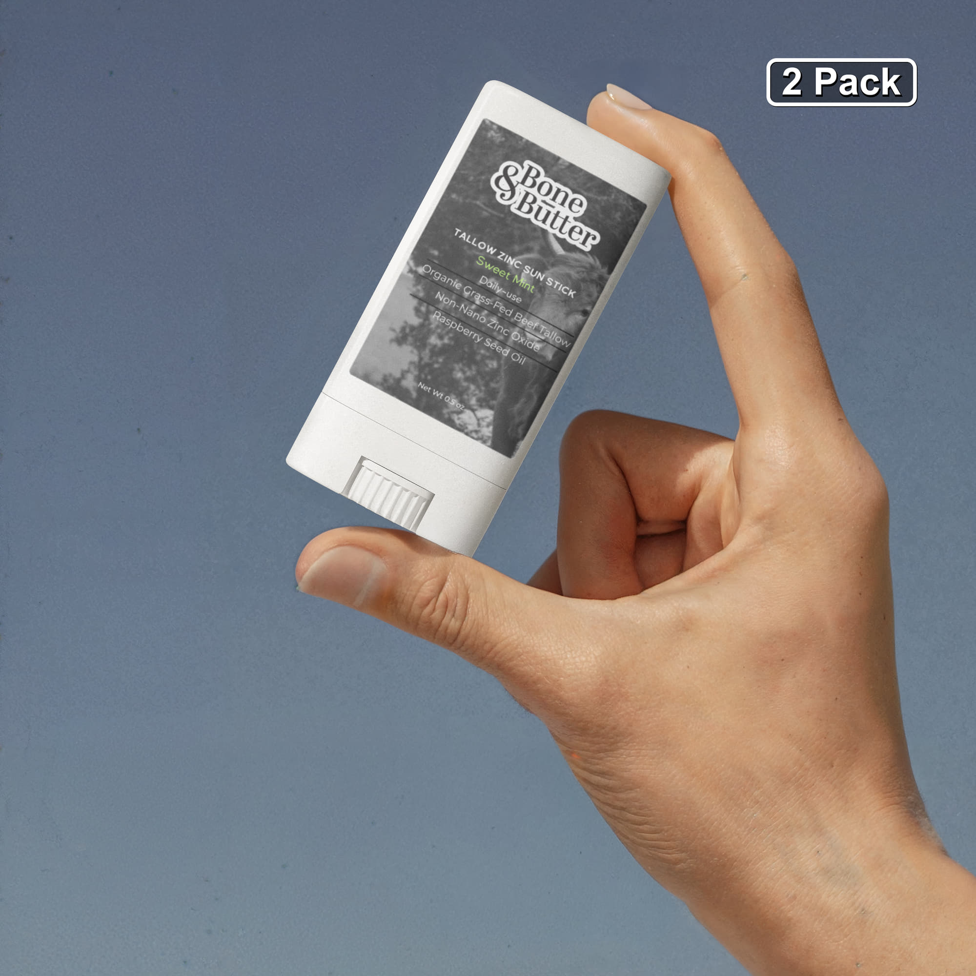 2 Pack Tallow Zinc Sun Stick