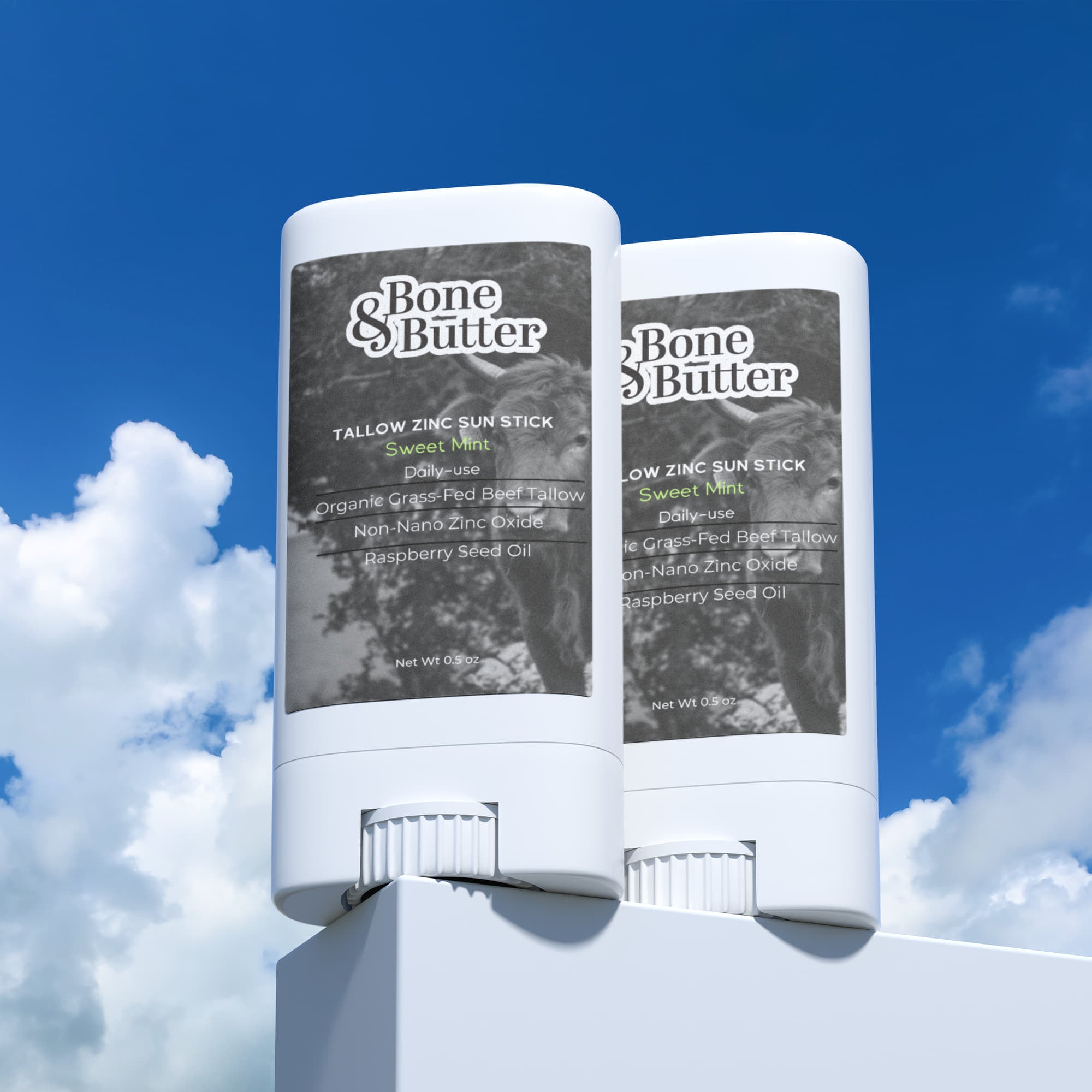 2 Pack Tallow Zinc Sun Stick