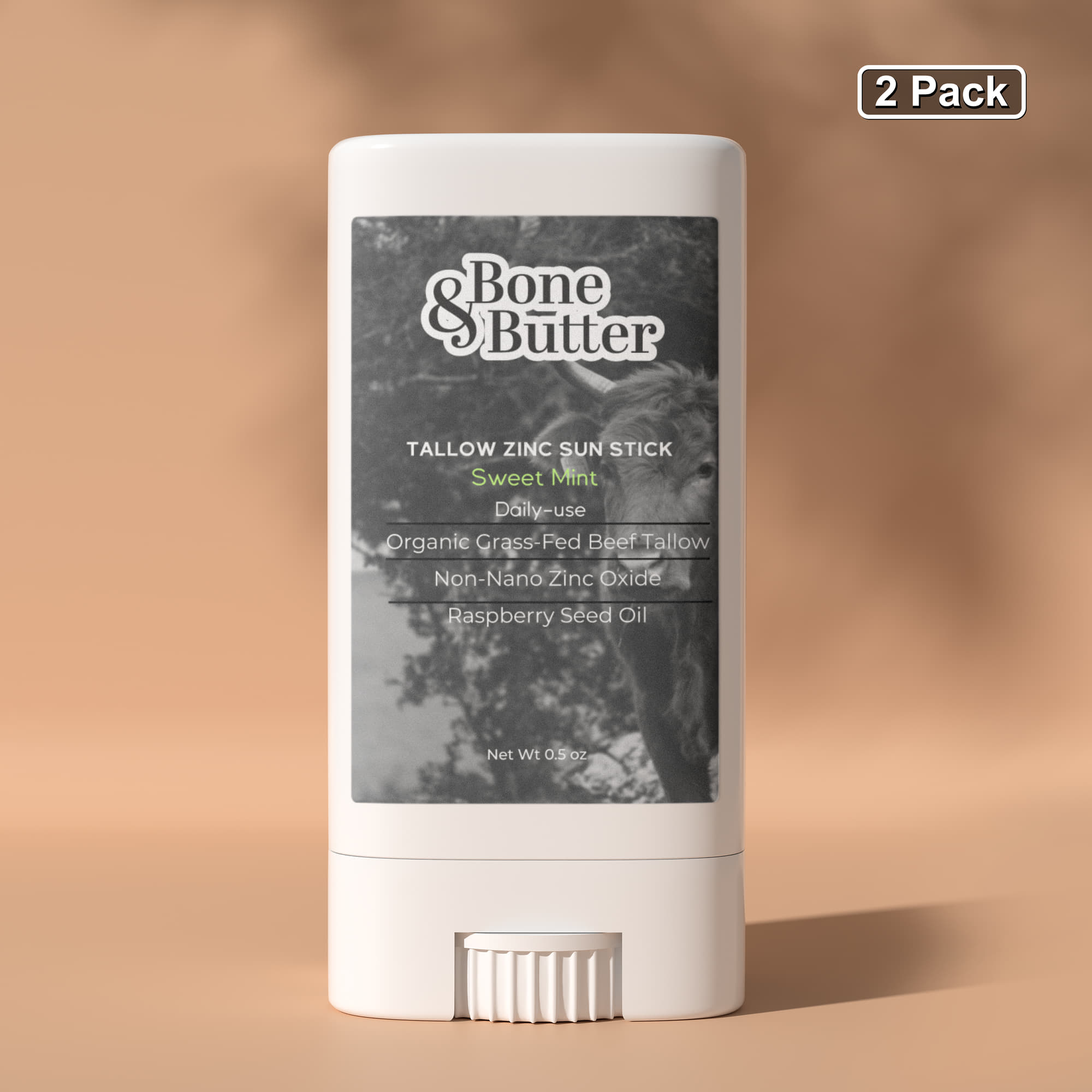 2 Pack Tallow Zinc Sun Stick