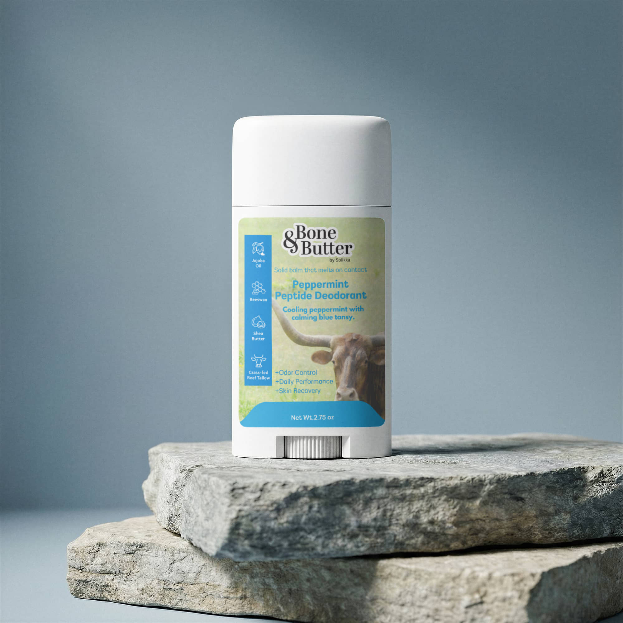 2 Pack Peptide Peppermint Deodorant