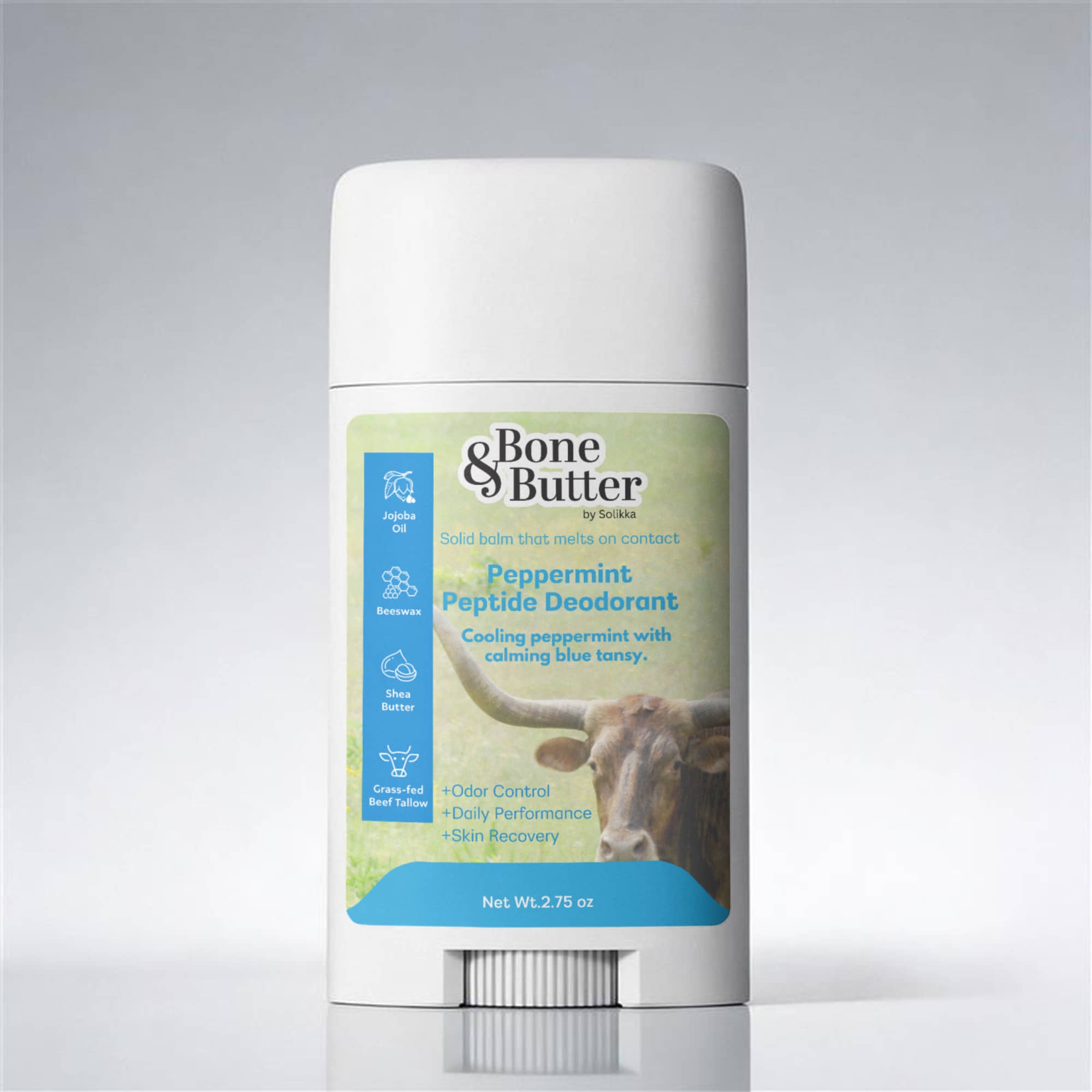 2 Pack Peptide Peppermint Deodorant