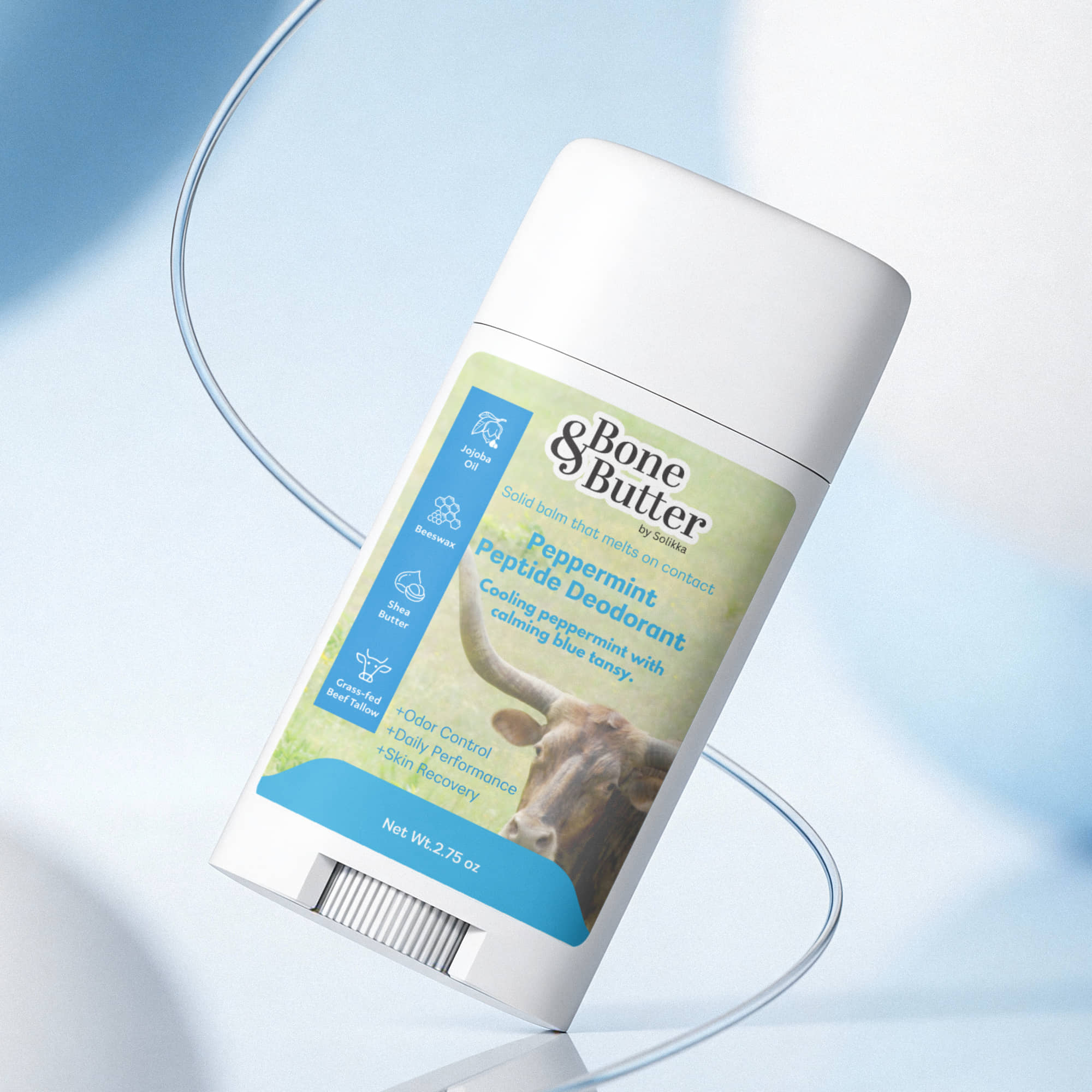 2 Pack Peptide Peppermint Deodorant