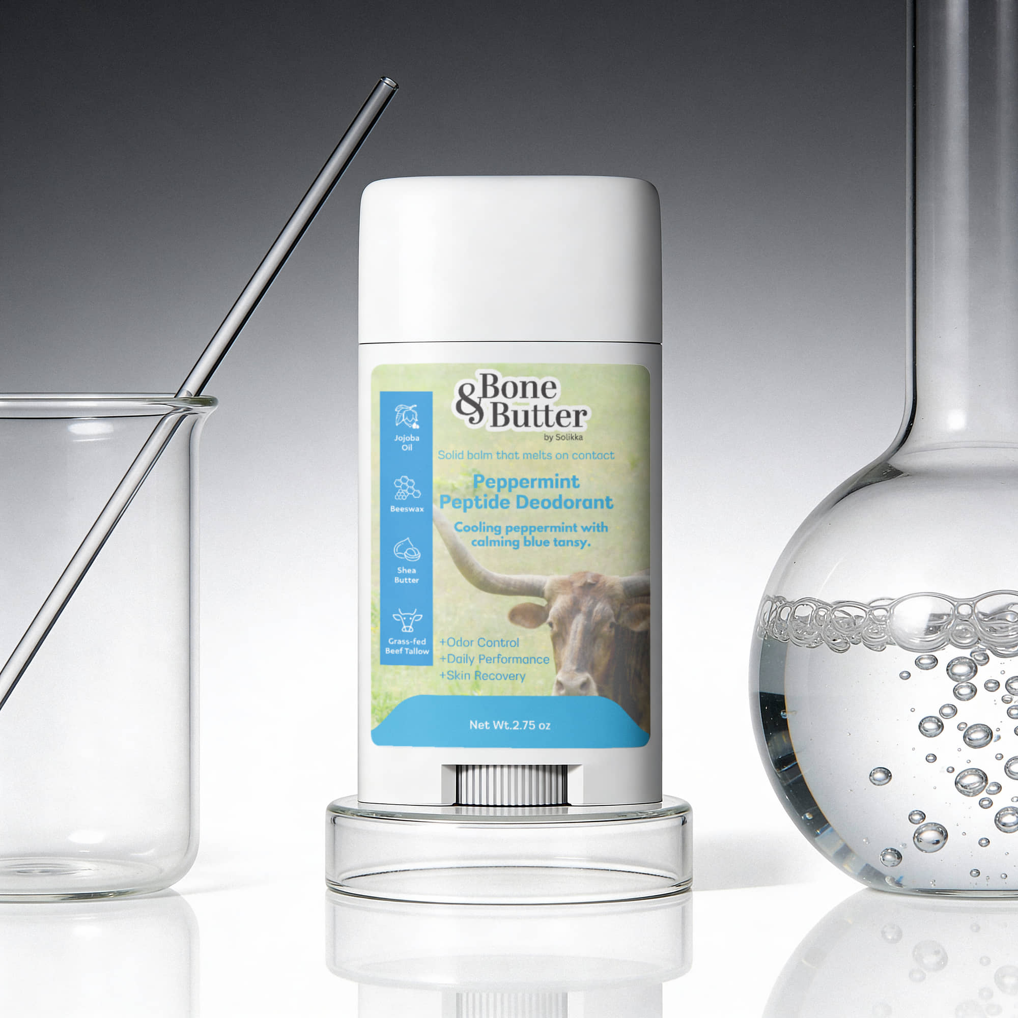 2 Pack Peptide Peppermint Deodorant