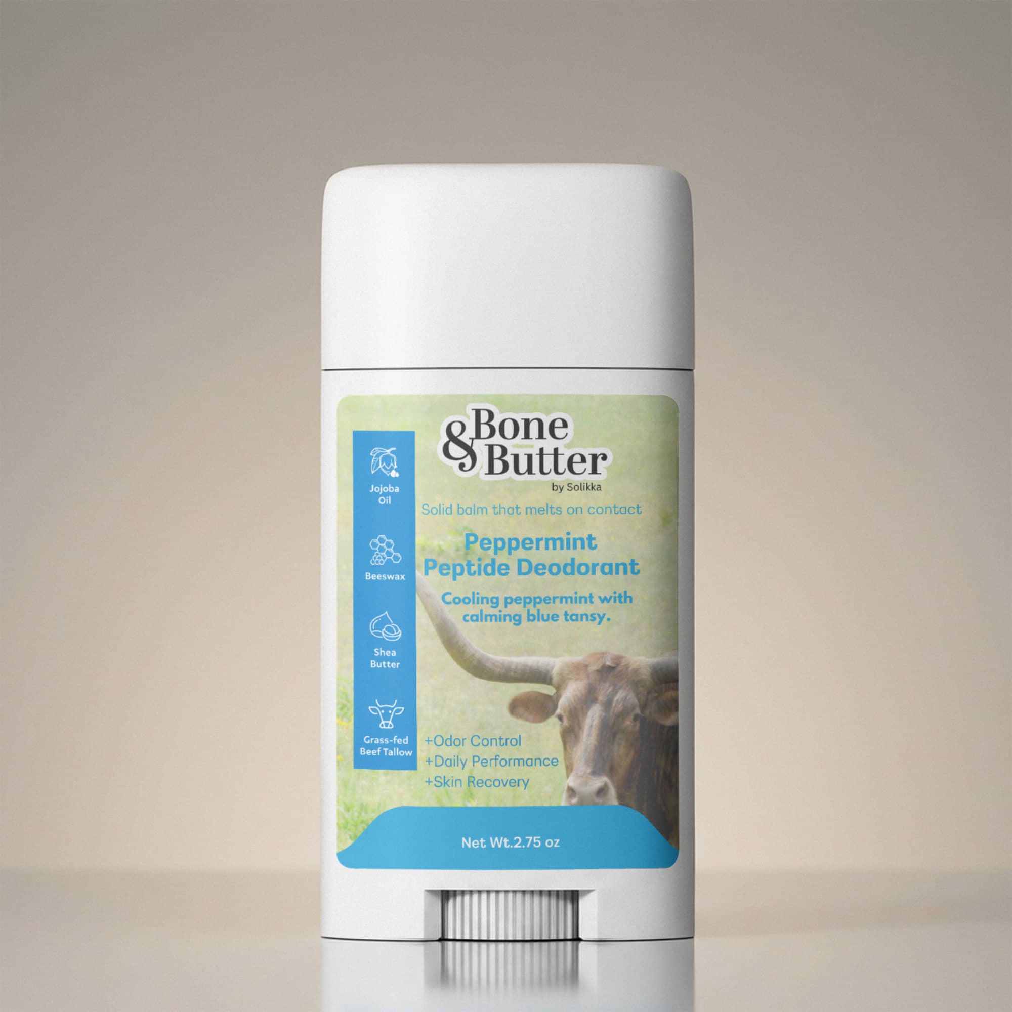 2 Pack Peptide Peppermint Deodorant