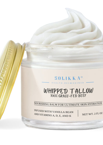 Whipped Grass-Fed Tallow Balm with Vanilla Bean