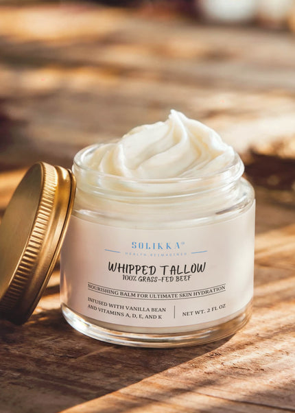 Whipped Grass-Fed Tallow Balm with Vanilla Bean