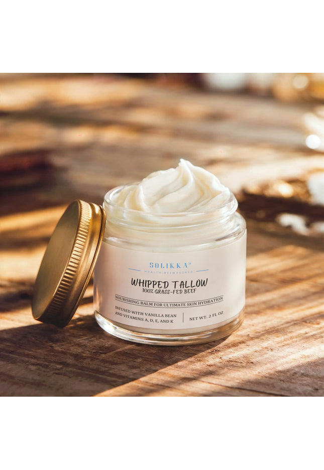 Whipped Grass-Fed Tallow Balm with Vanilla Bean