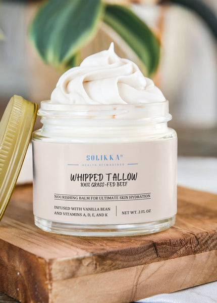 Whipped Grass-Fed Tallow Balm with Vanilla Bean