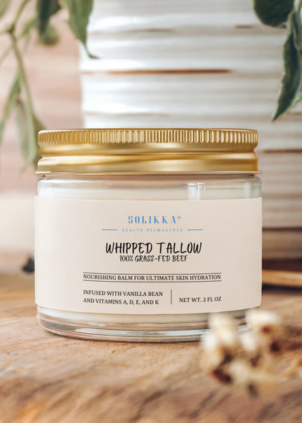 Whipped Grass-Fed Tallow Balm with Vanilla Bean