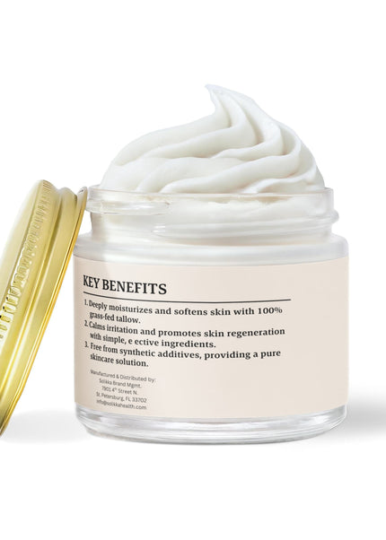 Whipped Grass-Fed Tallow Balm with Vanilla Bean