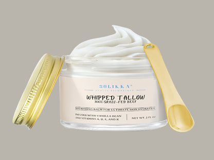 Whipped Grass-Fed Tallow Balm with Vanilla Bean
