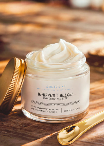 Whipped Grass-Fed Tallow Balm with Vanilla Bean