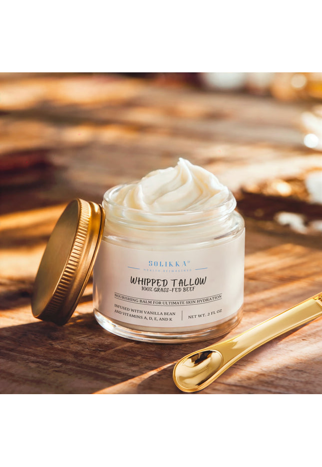 Whipped Grass-Fed Tallow Balm with Vanilla Bean