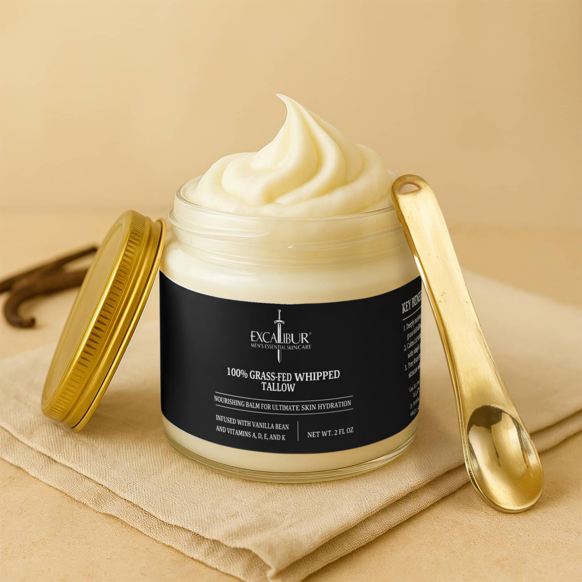 Excalibur-Whipped Grass-Fed Tallow for Men