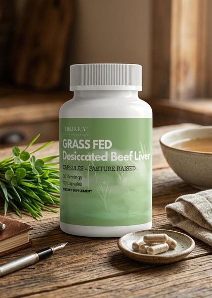Grass Fed Desiccated Beef Liver Capsules – Pasture Raised