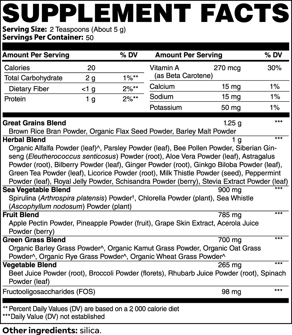 Ultra Cleanse Smoothie Greens 8.8 Oz
