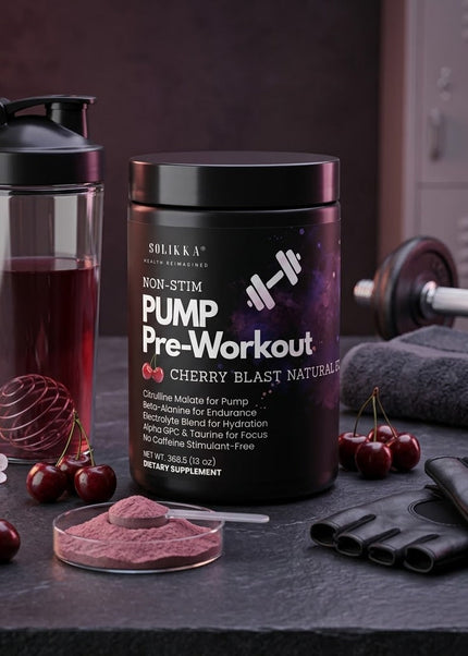 Pump Non-Stim Pre-Workout Cherry Blast 312g w/ Natural Flavor