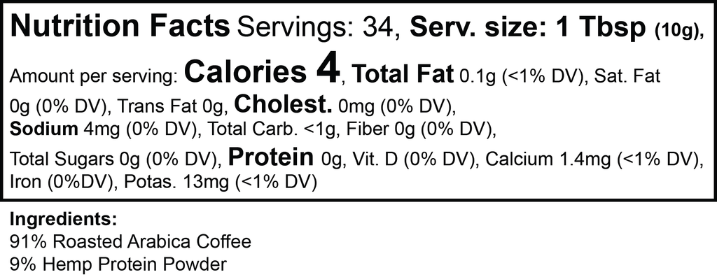 Hemp Harvest Coffee (Medium Roast) 12 Oz