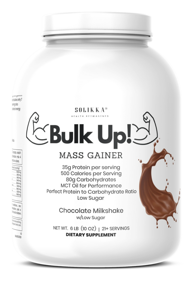 6lb Bulk Up! Mass Gainer Chocolate Milkshake w/Low Sugar