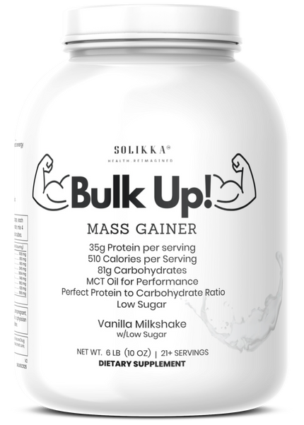 6lb Bulk Up! Mass Gainer Vanilla Milkshake w/Low Sugar