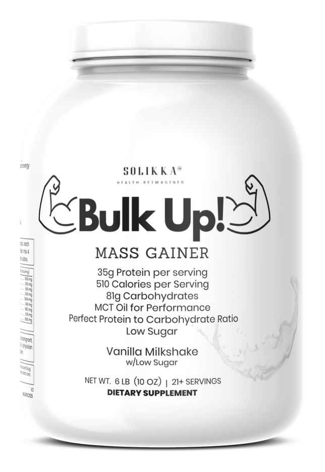 6lb Bulk Up! Mass Gainer Vanilla Milkshake w/Low Sugar