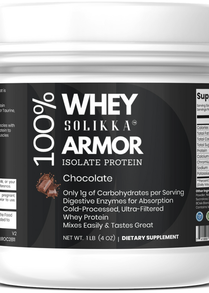 1lb 100% Whey Armor Isolate Protein Chocolate